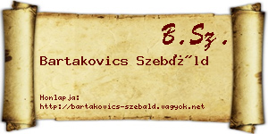 Bartakovics Szebáld névjegykártya